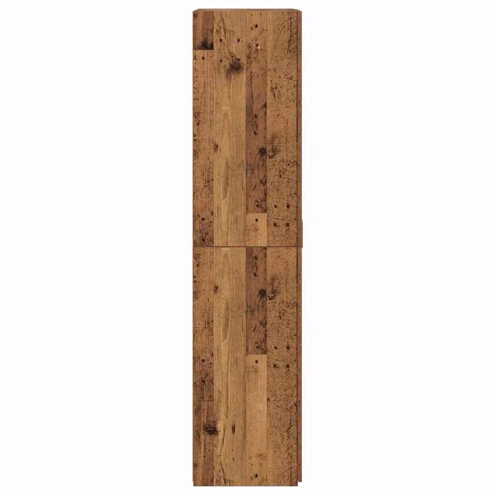 Berkfield Home Old Wood Highboard in Brown, W/D/H: 40 x 42.5 x 185 cm – 3