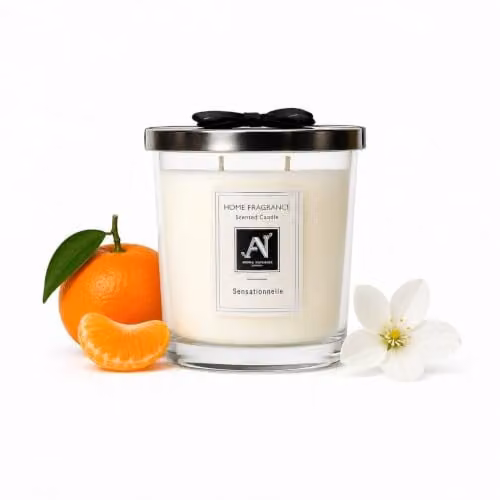 Aroma Naturals Minimalist Luxe Sensationnelle Scented Candle in White