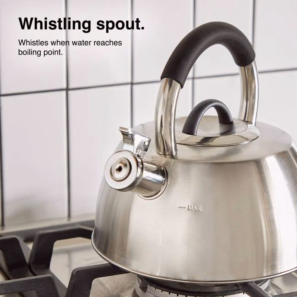 Kelvenix Stainless Steel Stove Top Kettle, 2.5 l, Silver – 2