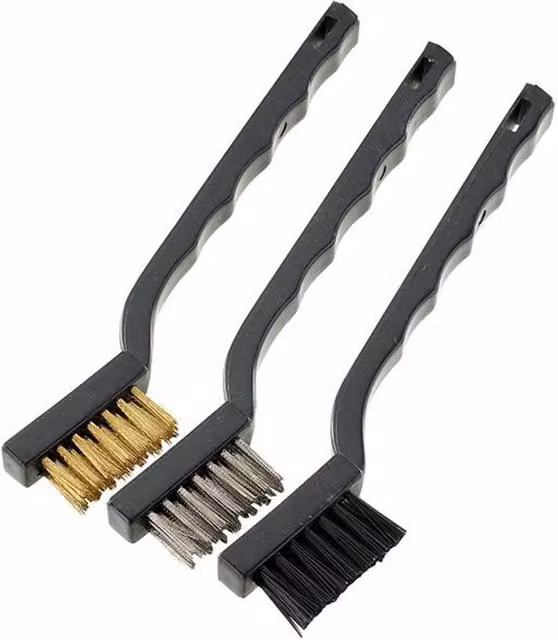 Stanley 3 Piece Multicolour Brass Hand Abrasive Brush Set