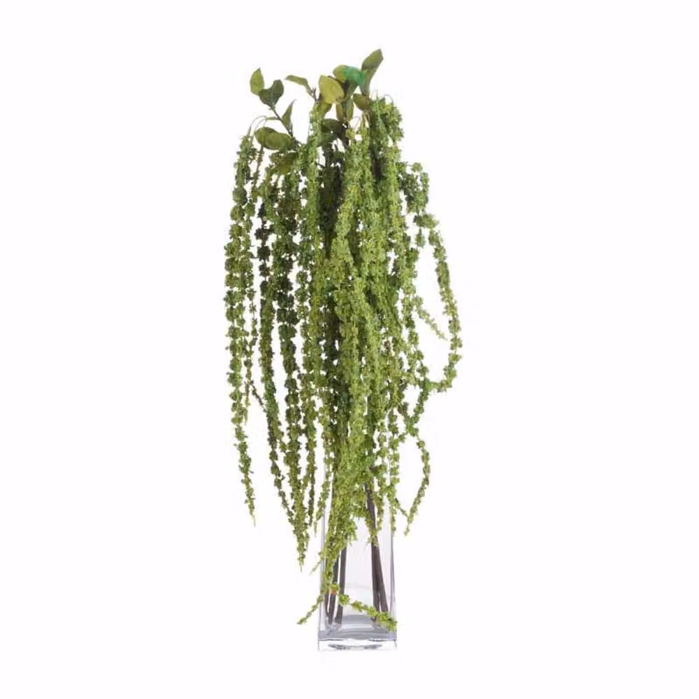 Lemon Pavilion Furniture and Decor Amaranthus Artificial Green Plant, Plastic, W: 7 cm, D: 7 cm, H: 100 cm – 2
