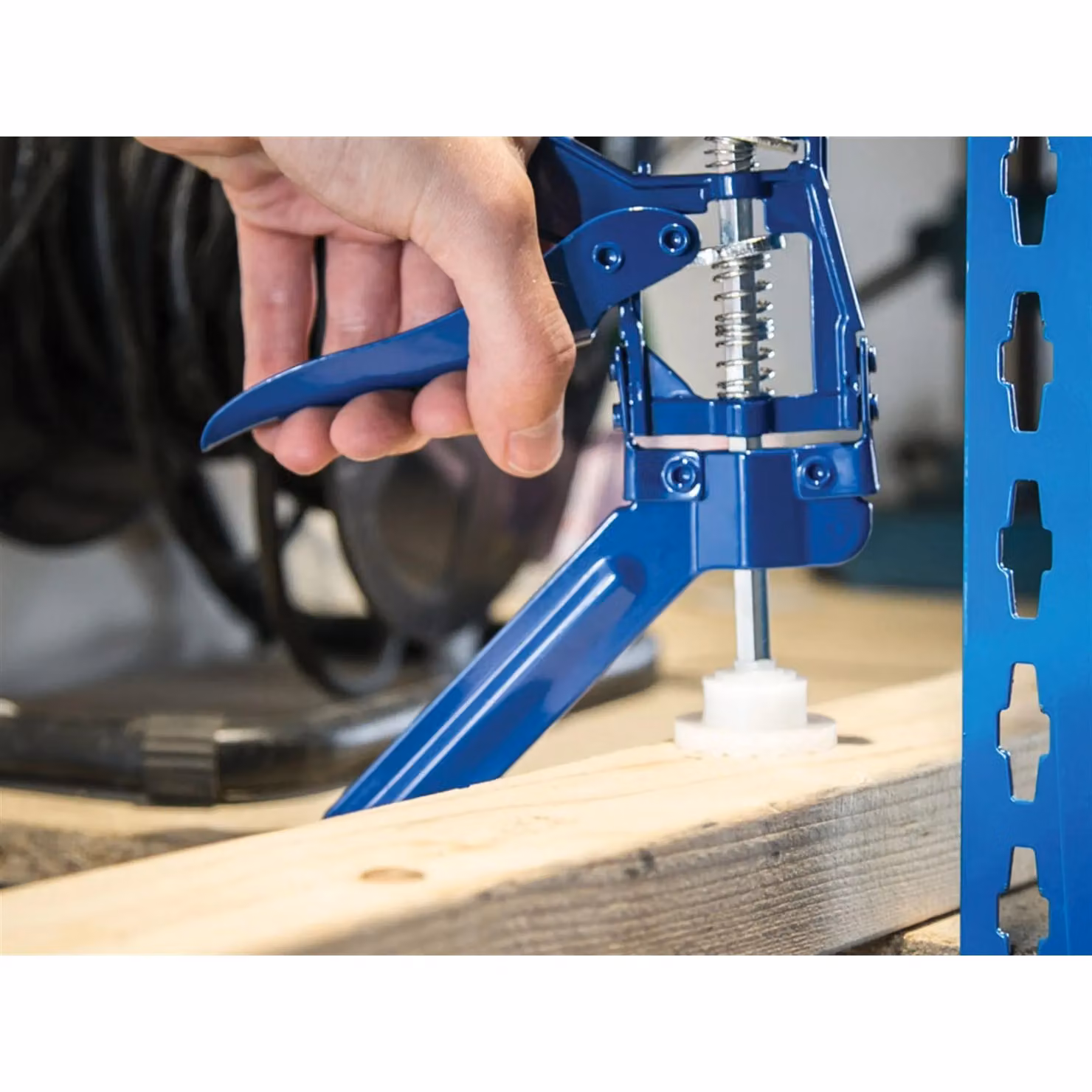 Bluespot Tools One-handed Ratchet Clamp, Blue/Multicolour – 2