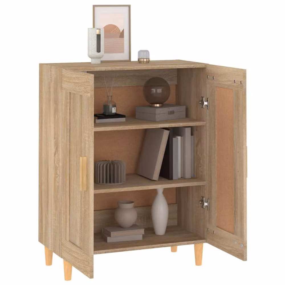 Berkfield Home Sonoma Oak Sideboard in Brown, W/D/H: 69.5 x 34 x 90 cm – 2