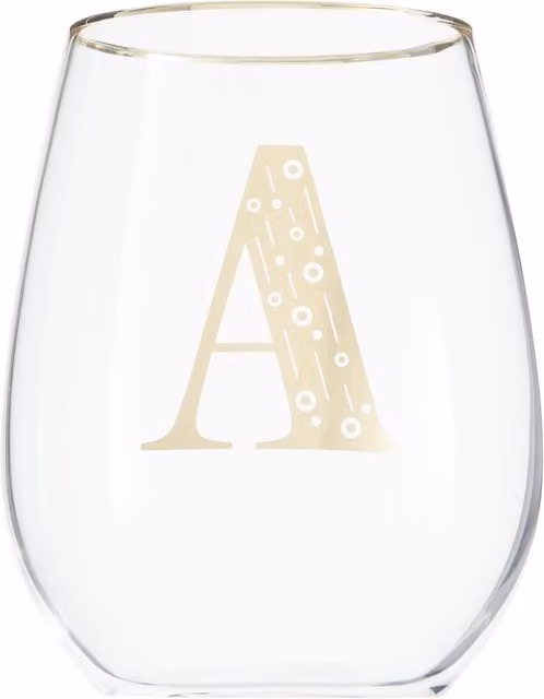 Orsina Glass Tumbler in Transparent and Gold
