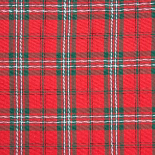 Homescapes Red Pure Cotton Edward Tartan Fabric, Width: 150 cm