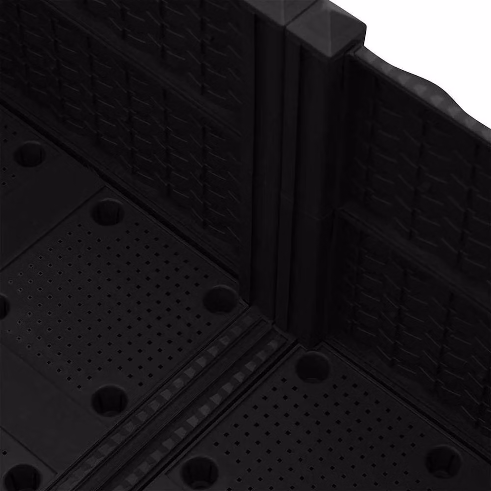 Berkfield Home Black Polypropylene Raised Bed, W/D/H: 80 x 80 x 38 cm – 3