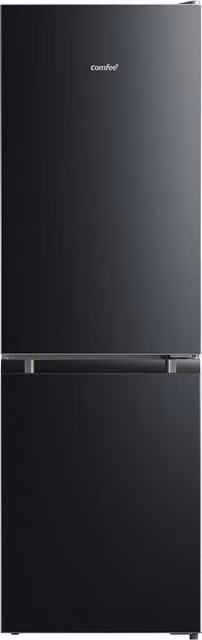 Livingandhome 174 Litre Freestanding Bottom Freezer Fridge in Black with Low Frost and Reversible Door