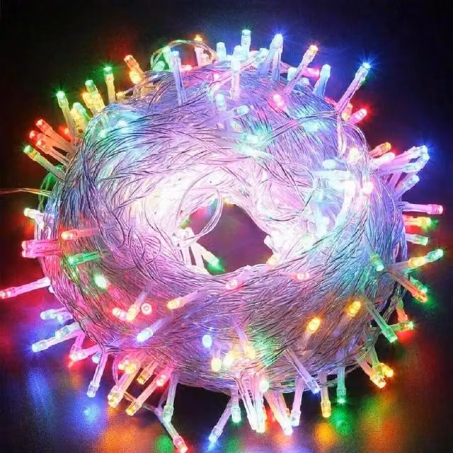 AKA 100 LED Multicoloured Christmas String Lights for Indoor and Outdoor Use