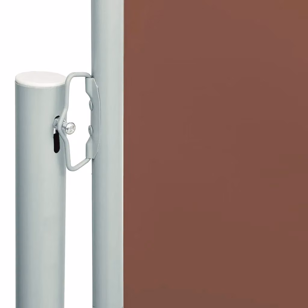 Berkfield Home Brown Retractable Side Awning with Polyester Fabric and Steel Frame, W: 600 cm, H: 200 cm – 3