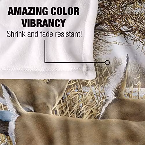 Wild Wings Breaking Cover 2 Silky Touch Super Soft White Fleece Throw Blanket W/D/H: 152 x 127 cm – 3