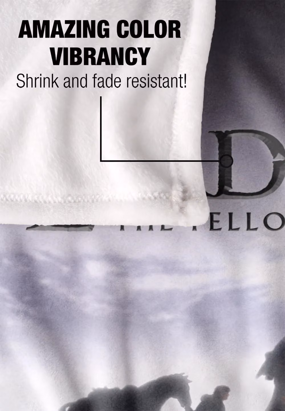 LOGOVISION Lord of the Rings Silky Touch Super Soft Throw Blanket, Multicolour and White, W/D: 152 x 127 cm – 6