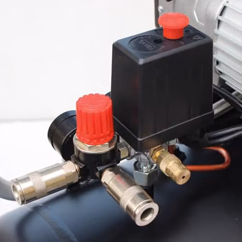 SIP QT Air Compressor Ultra Low Noise Oil-Free Direct Drive, Black, 50L, 1.1kW, 8 Bar – 8
