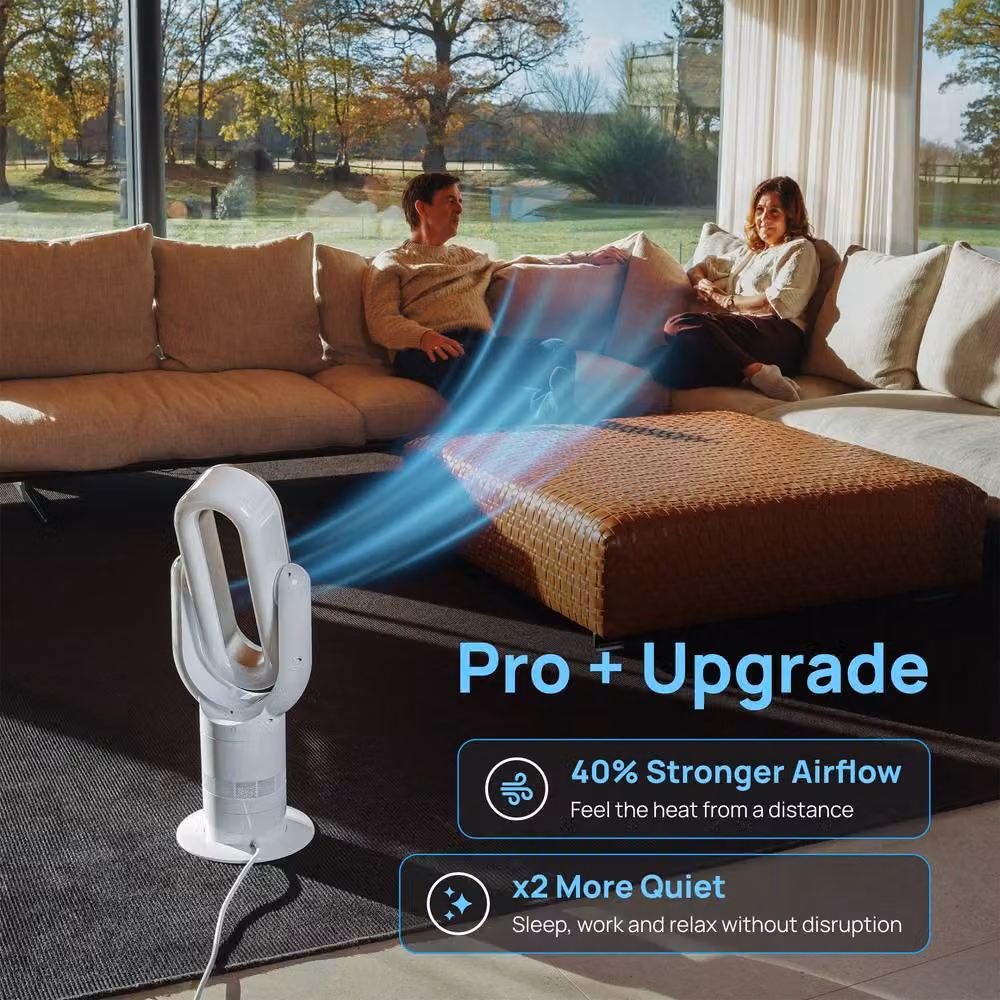 Vortex Air White Pro Plus Bladeless Fan in Silver – 2