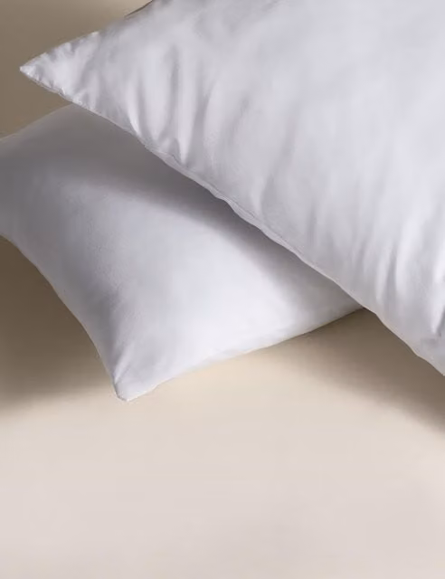 M&S 2 Pack Advanced Allergy Protection Soft White Polyester Pillows