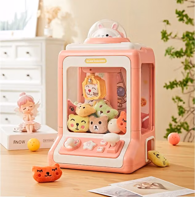 Kidkid Mini Clip Doll Claw Machine in Pink