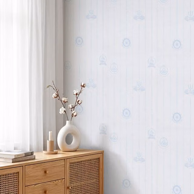 Lifeideas 3D Embossed Nautical Kids Wallpaper in Blue