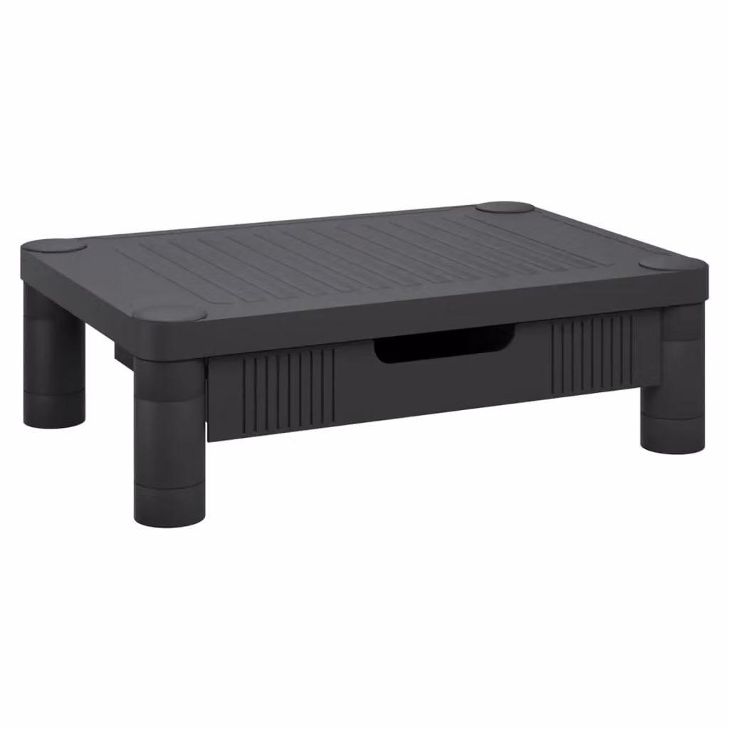Berkfield Home Monitor Stand in Black, W: 43 cm, D: 30.5 cm, H: 13 cm – 2