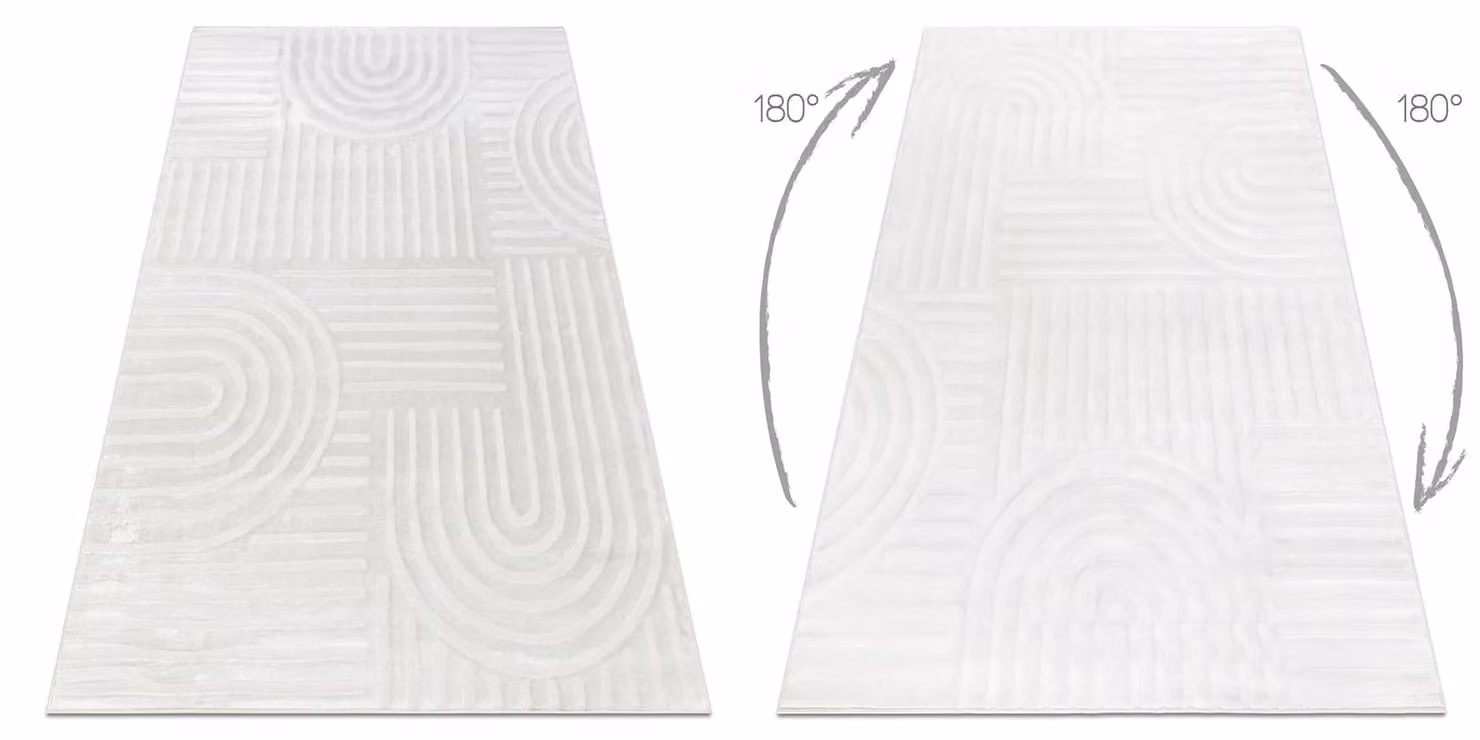 RugsX Balance Yellow Rectangular Rug, W: 160 cm, D: 220 cm