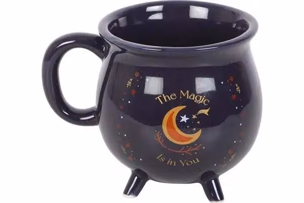 KDMD The Magic Is in You Cauldron Ceramic Mug in Purple, Blue and Gold – 2