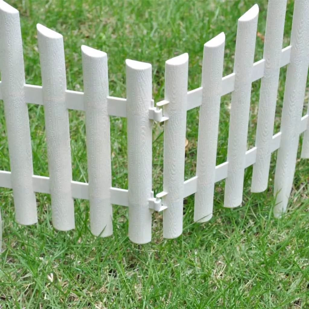 Berkfield Home White Lawn Divider, 17 pieces, 10 m – 3