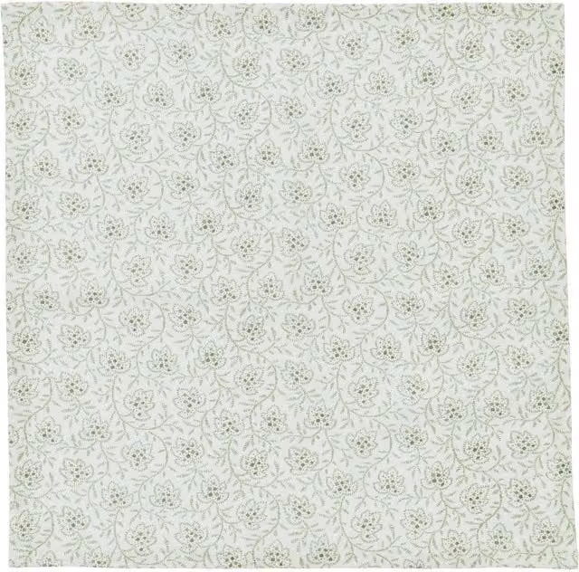 Murmur Floral Cotton Napkins in Green