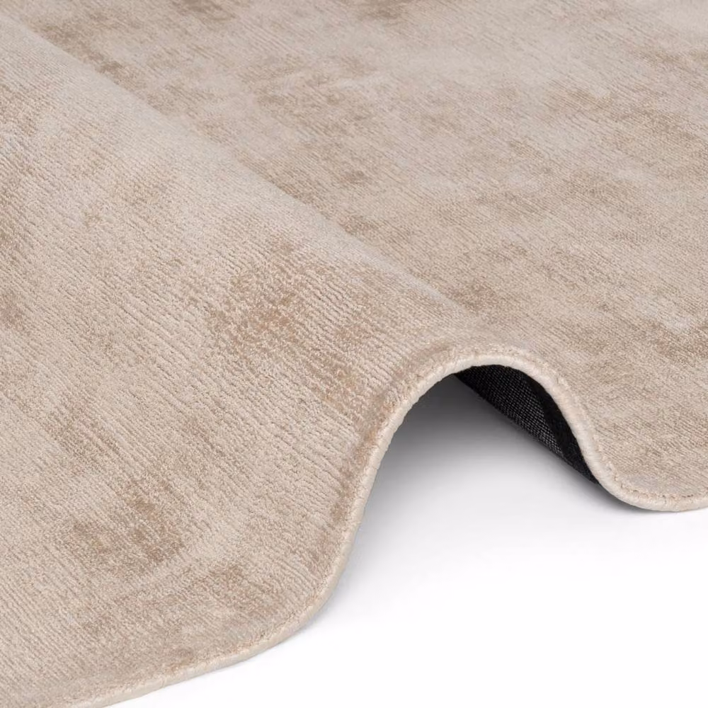 Vikosa Jane Beige Viscose Soft Plain Rug, W/D: 120 x 180 cm – 4