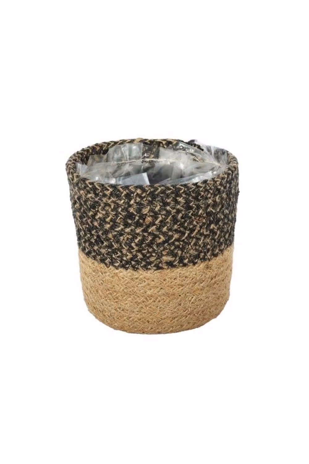 KDMD Black and Natural Jute Basket 3 Pack, W/D/H: 12 x 12 x 12 cm – 2