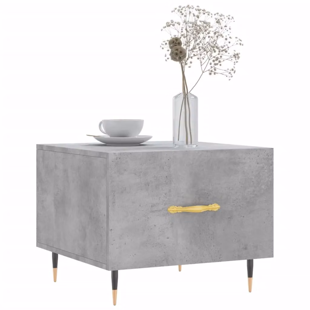 Berkfield Home Modern Square Coffee Table in Grey, W/D/H: 50 x 50 x 40 cm – 2