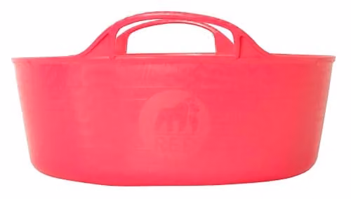 Red Gorilla Pink Plastic Tub Trug with Handles, 5L
