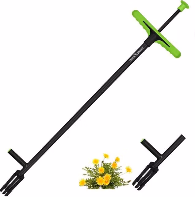 Floragard FLORA GUARD Stand-Up Weeder Tool with Foot Plate and 4 Claws in Black – 1