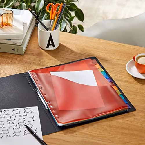 Exacompta Translucent Plastic A4 Dividers with 12 Blank Tabs – 7
