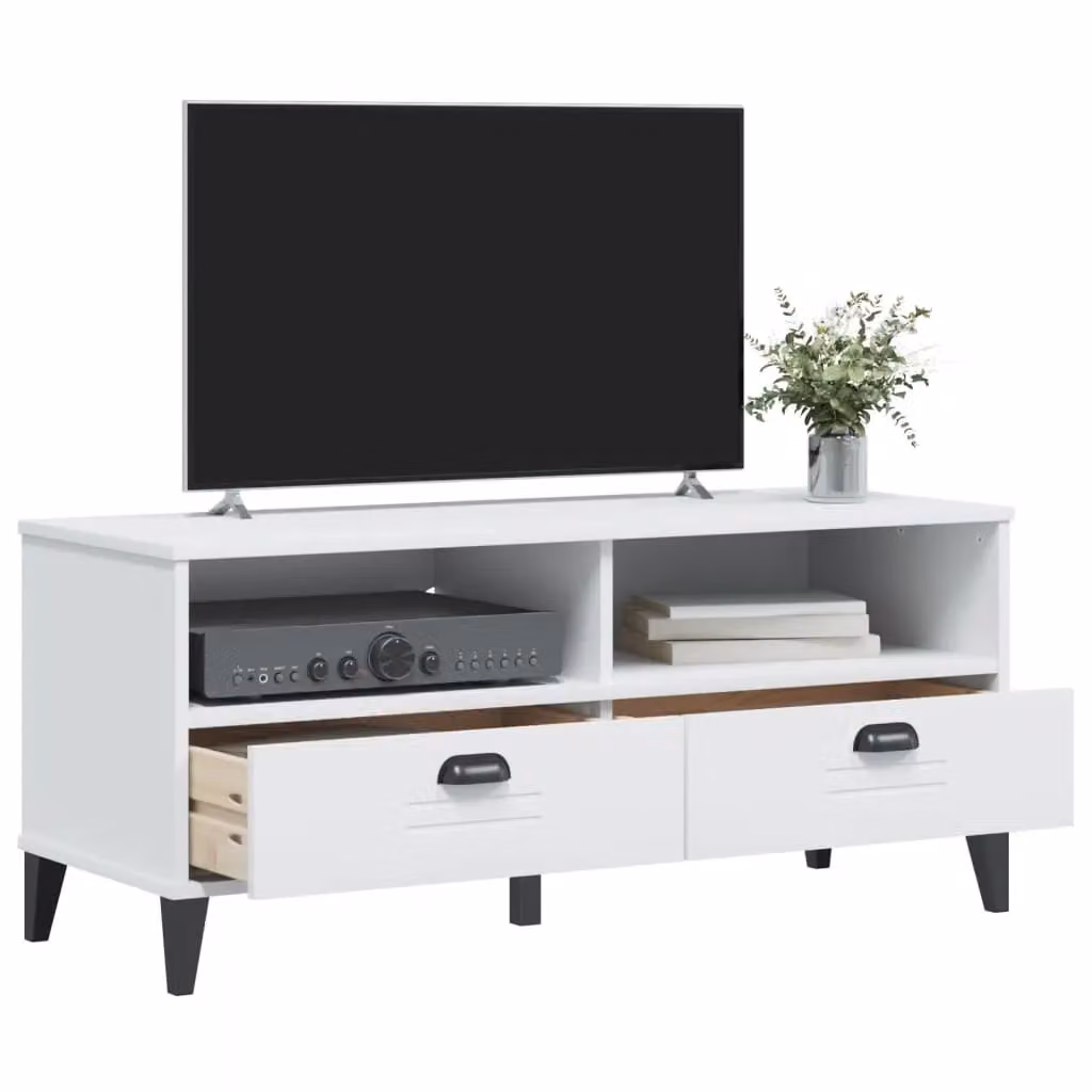 Berkfield Home VIKEN TV Cabinet in White Matt Engineered Wood – 4