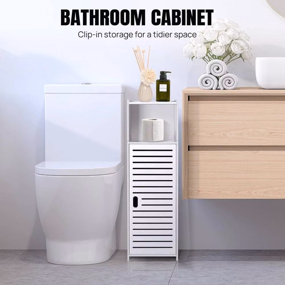 SPETLEK White Freestanding Bathroom Cabinet Type 2, W/D/H: 22 x 23 x 78 cm – 3
