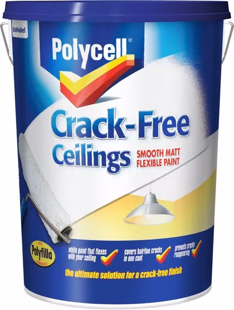 Polycell Crack Free Ceilings Matt White 5l