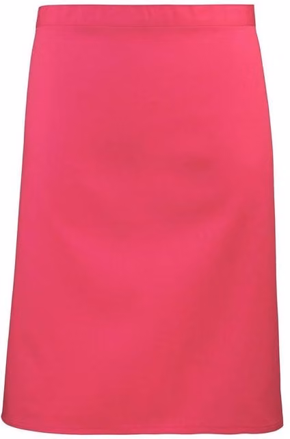 Premier Colours Collection Mid Length Waist Apron in Pink