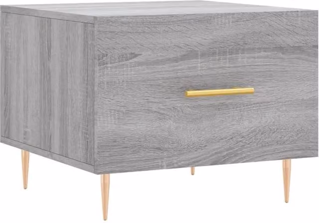 Berkfield Home Grey Sonoma Square Coffee Table, W/D/H: 50 x 50 x 40 cm – 1