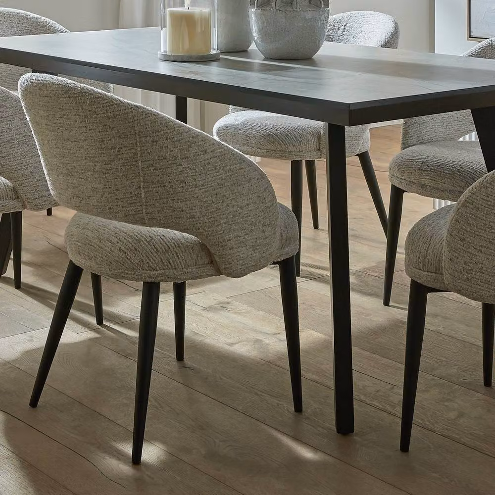 Lemon Pavilion Furniture and Decor Sorelle Curved Indoor Dining Chair in White Metal, W56 x D63 x H88 cm – 2