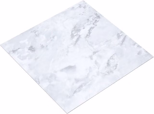 Living and Home 24-Piece Self-Adhesive Stone Effect PVC Floor Tiles in Light Grey