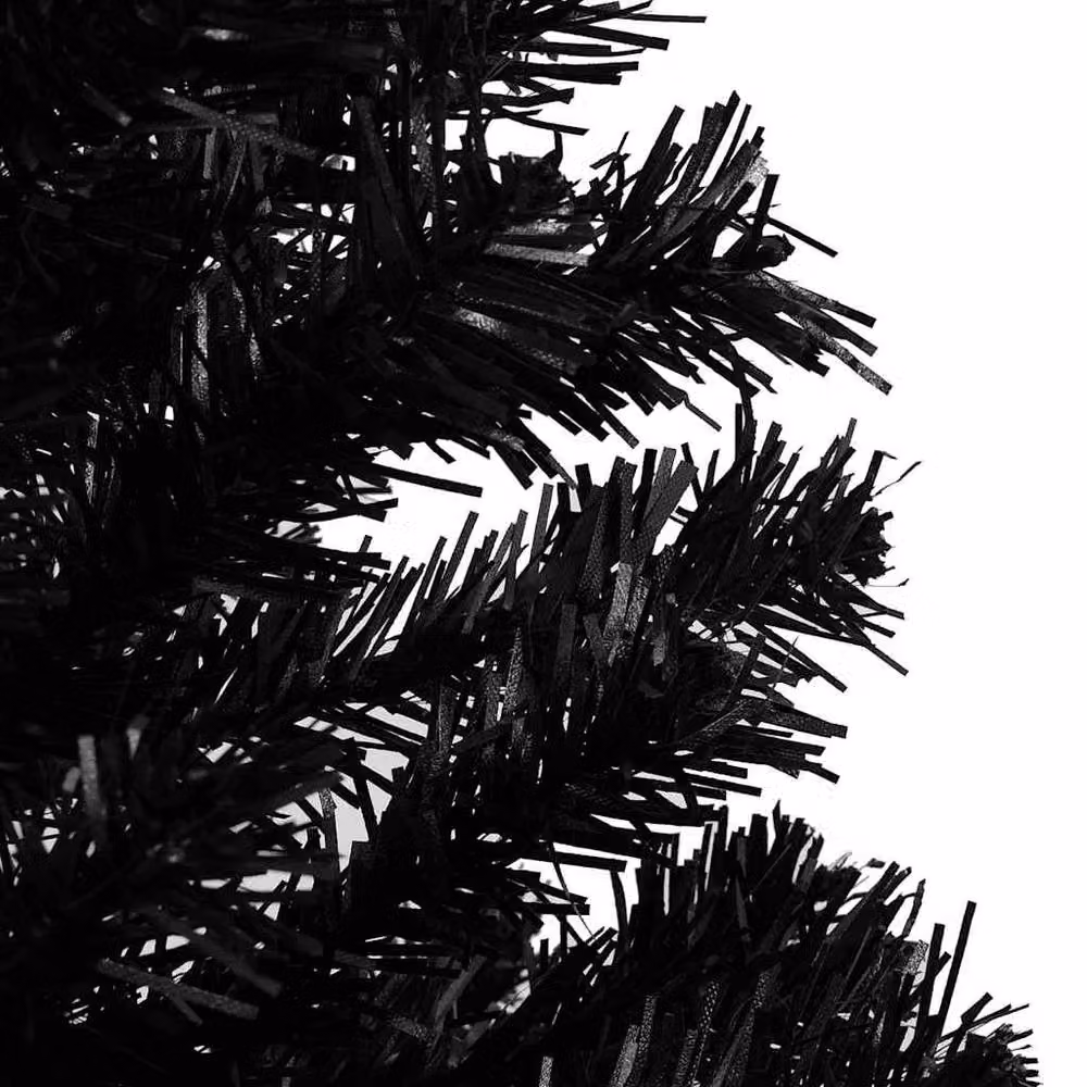 Berkfield Home Artificial Pre-lit Christmas Tree with Ball Set, Black, Height: 180 cm – 3