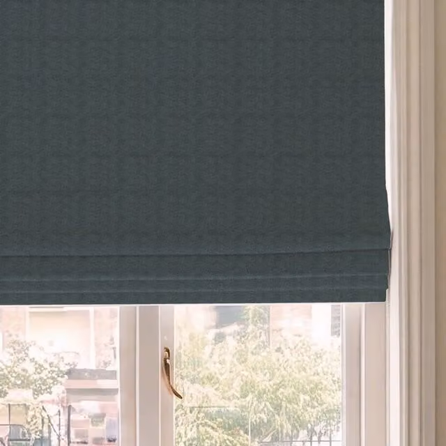 HOUSE Llewelyn-Bowen Tetbury Made To Measure Blackout Roman Blind in Misty Blue