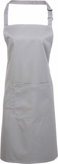 Premier Women's Bip Apron with Pocket in Silver, Pack of 2