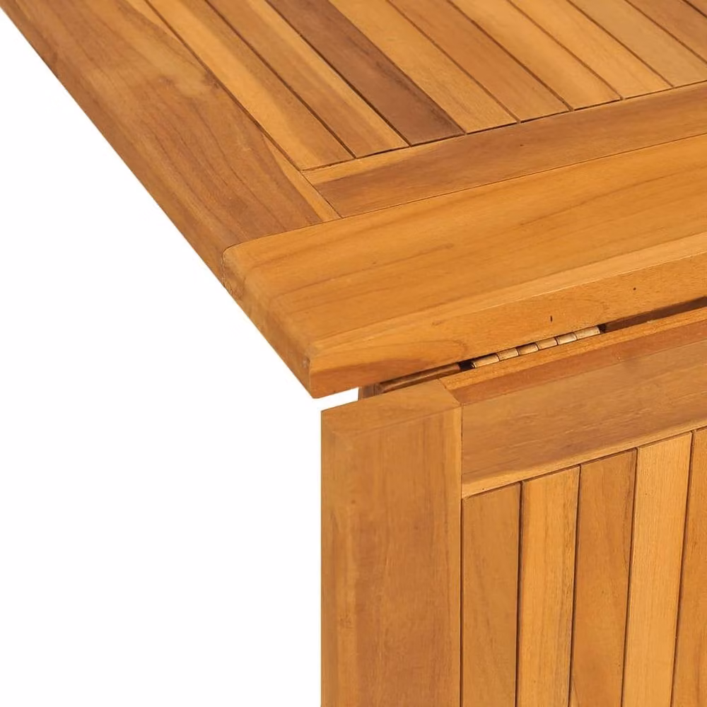 Berkfield Home Folding Butterfly Garden Table in Brown Solid Teak Wood, W/D/H: 150 x 90 x 75 cm – 3