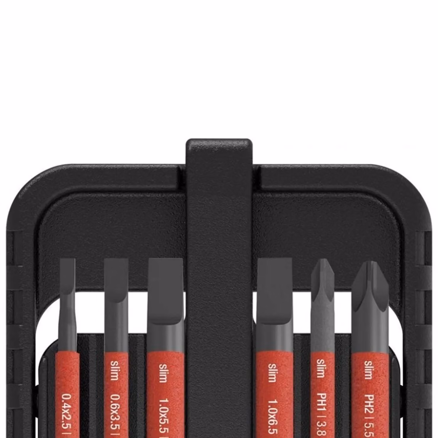 Wiha Slimbit Electric Slotted Screwdriver Bit Set, 7 Piece, Red and Multicolour – 2