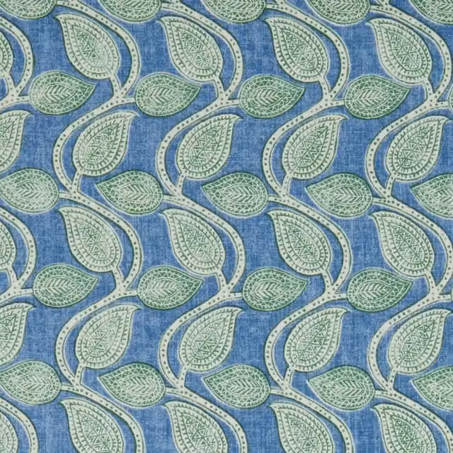 iLiv Kantha Fabric Topaz in Blue