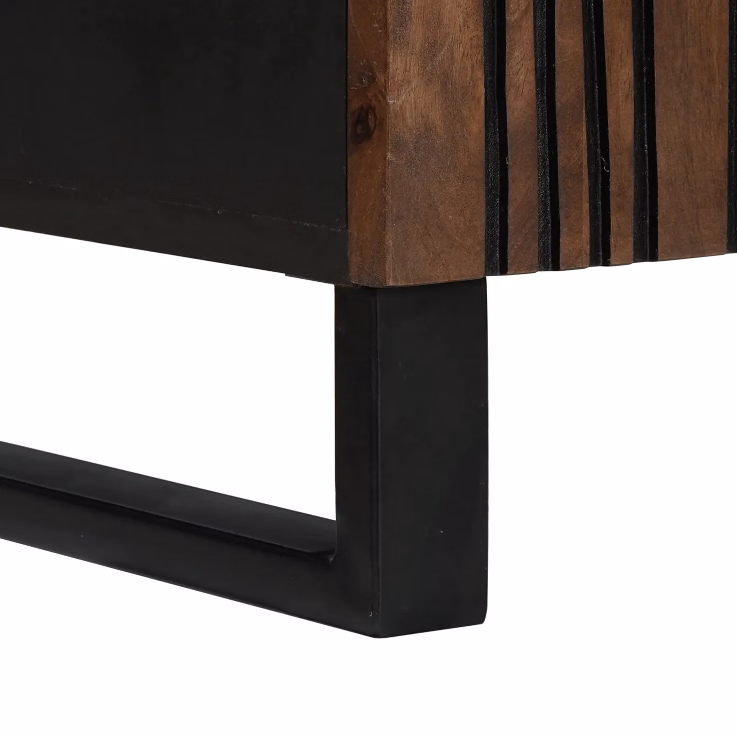 Berkfield Home Modern TV Cabinet in Brown Solid Mango Wood, W: 105 cm, D: 46 cm, H: 33.5 cm – 6