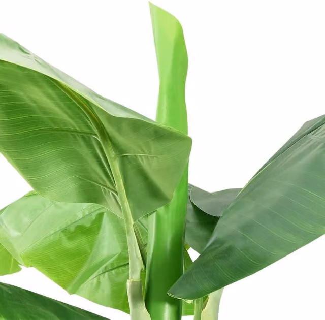 Berkfield Home Realistic Artificial Banana Tree with Pot, Green and Black, 300 cm