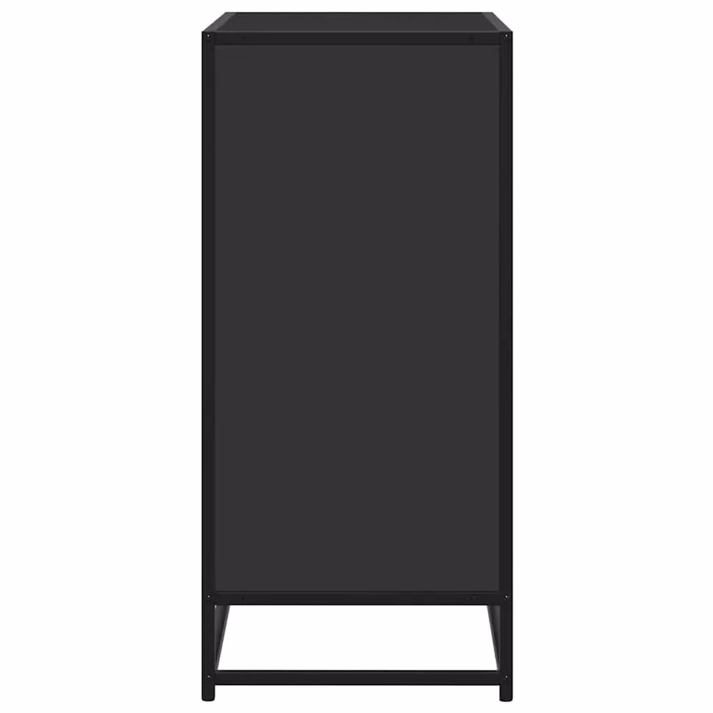 Berkfield Home Industrial Sideboard in Black, MDF and Metal, W/D/H: 68 x 35 x 76 cm – 4