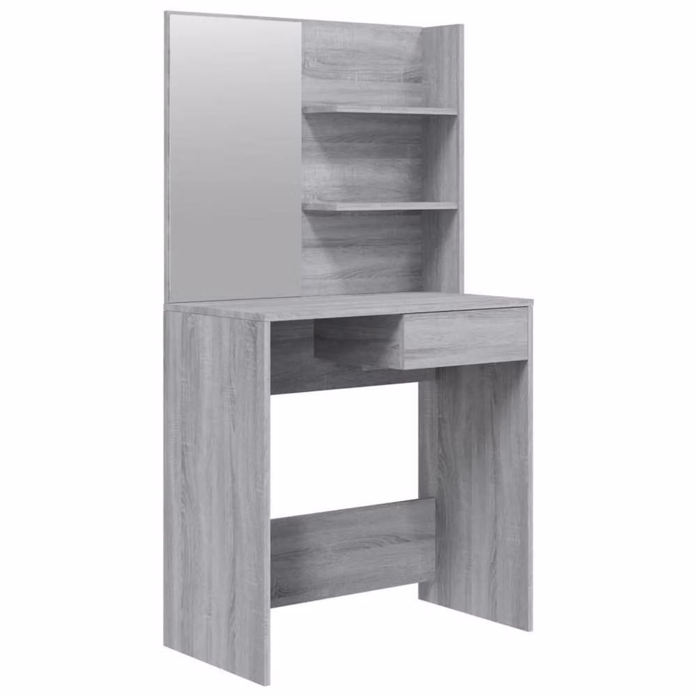Berkfield Home Modern Dressing Table with Mirror in Grey Sonoma, W: 74.5 cm, D: 40 cm, H: 141 cm – 2