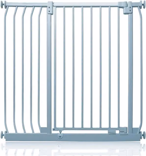 Safetots Extra Tall Elite Pressure Baby Gate, Matt Grey, Width: 98 cm - 107 cm