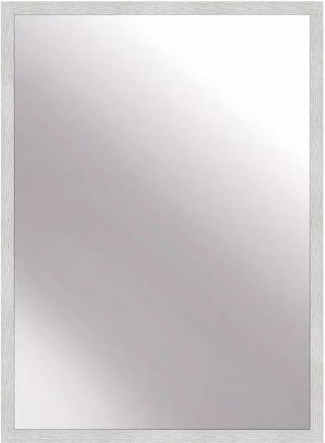 Nielsen Design Star Metal Rectangle Wall Mirror in Silver, W: 50 cm, H: 70 cm